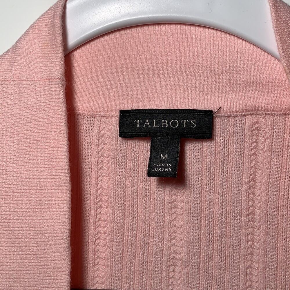 Talbots pink duster sweater - Picture 5 of 12